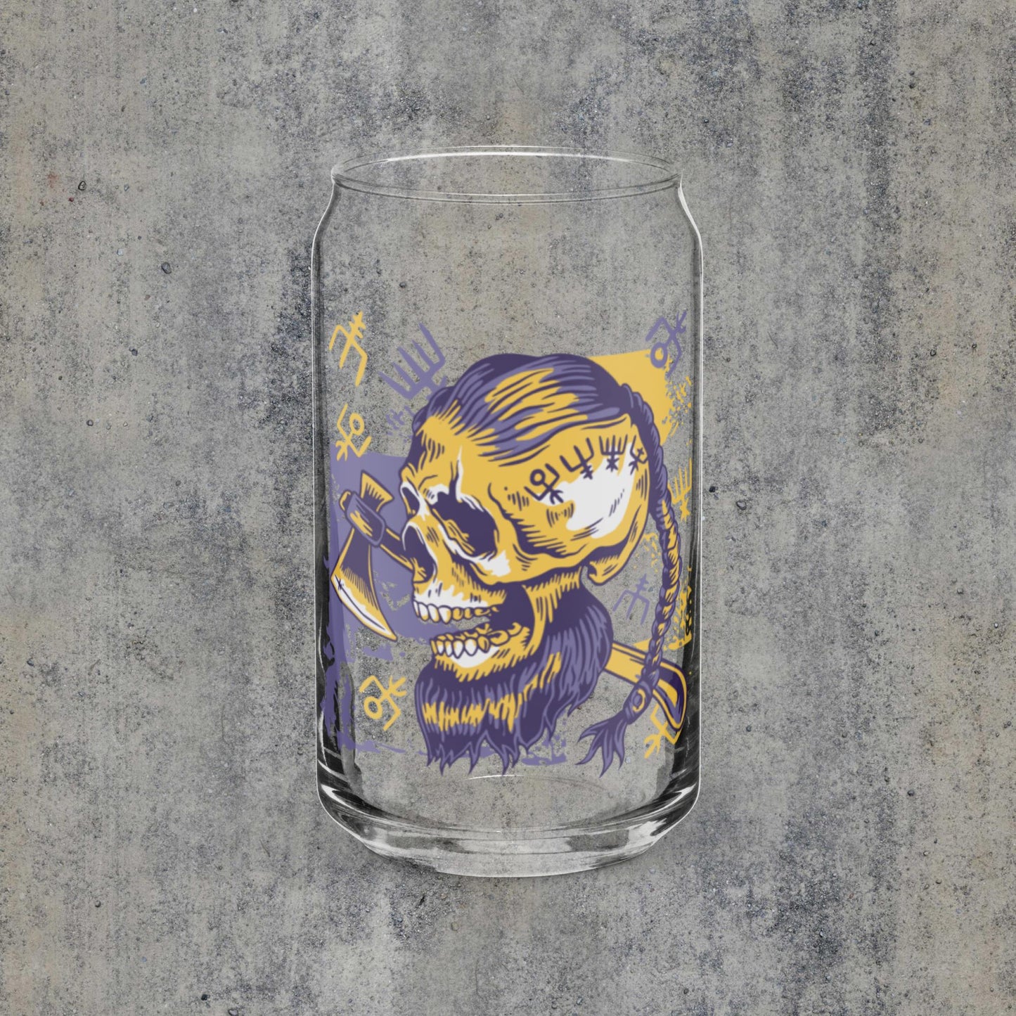 Viking Skull Can-shaped glass