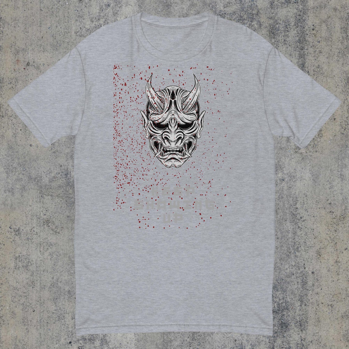 Spatter Kabuki Mask Short Sleeve T-shirt