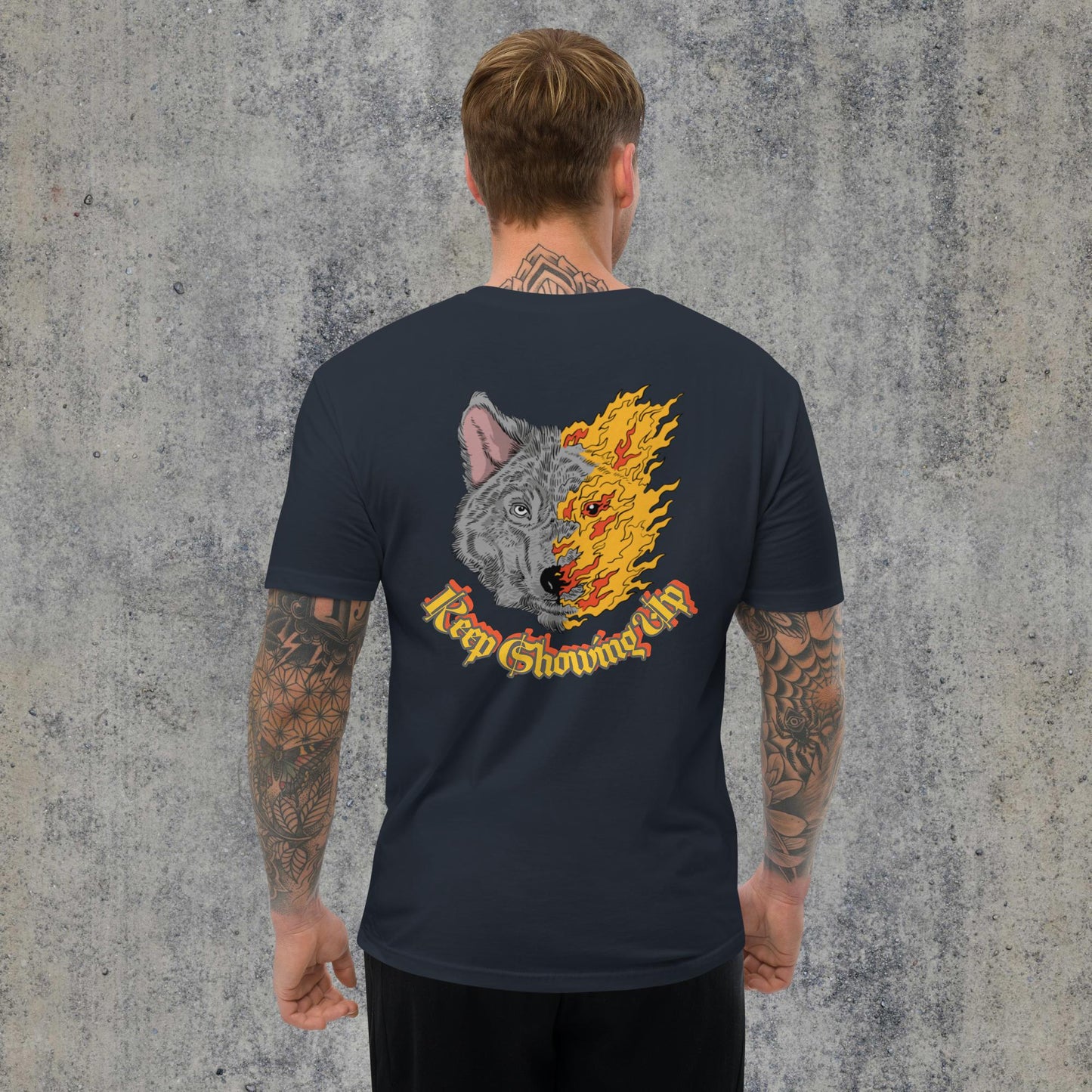 Flaming wolf Short Sleeve T-shirt