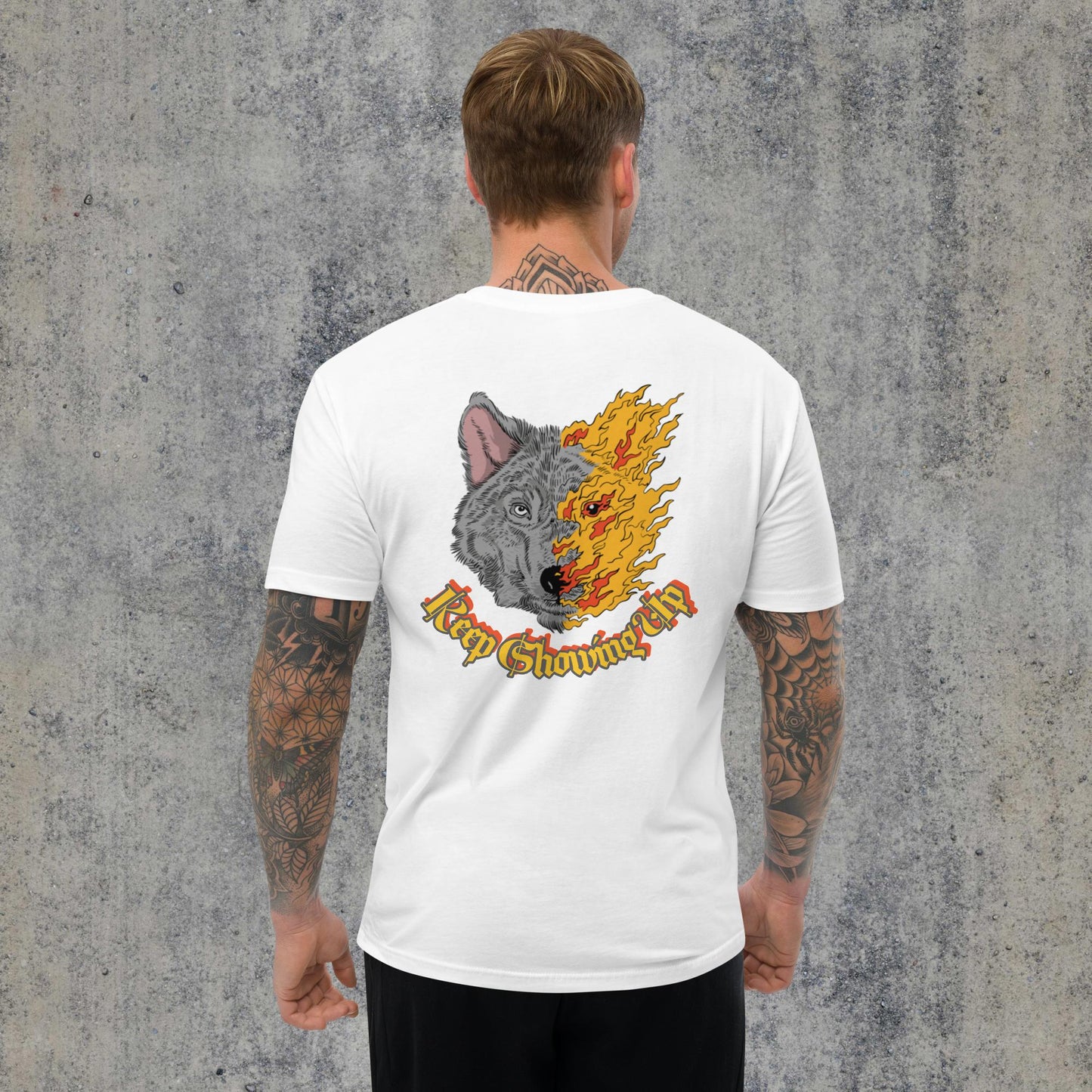 Flaming wolf Short Sleeve T-shirt