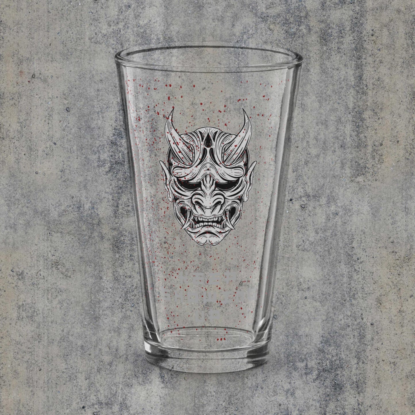 Kabuki Mask Shaker pint glass