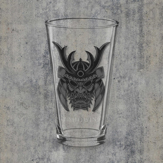 Samurai Shaker pint glass