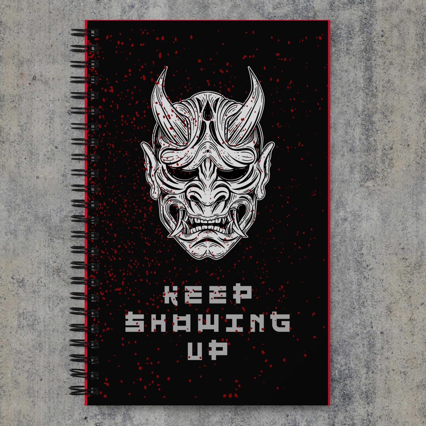 Kabuki Mask Spiral notebook