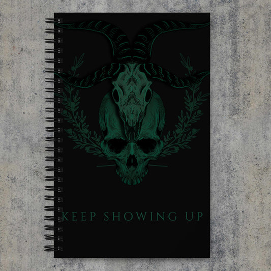 Skull Spiral notebook