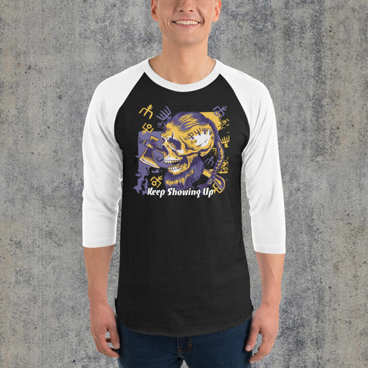 Viking 3/4 sleeve raglan shirt