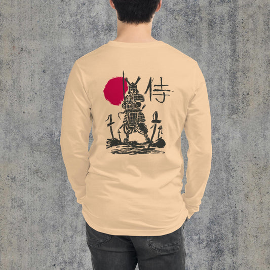 Red sun Samurai Unisex Long Sleeve Tee